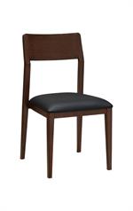 Aluminum Chair with Black Vinyl Seat In Imitation Wood Finish, Indoor Use Only - Image 5