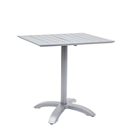 Aluminum Chair with Multi-Slat Seat and Back - Image 3