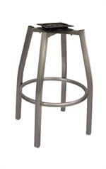 Swivel Metal Barstool Bottom Frame in Black Finish - Image 3