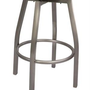 Swivel Metal Barstool Bottom Frame in Clear Coat Finish