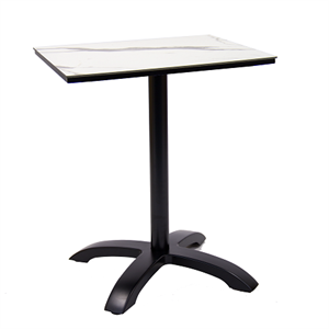 24" x 24" High  Pressure Laminate Table Top & Aluminum Base