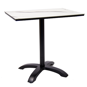 24" x 30" High  Pressure Laminate Table Top & Aluminum Base