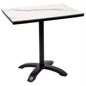 30" x 30" High  Pressure Laminate Table Top & Aluminum Base