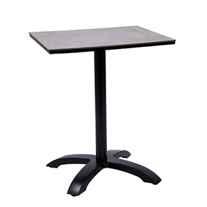24" x 24" High Pressure  Laminate Table Top & Aluminum Base