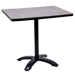 30" x 30" High Pressure  Laminate Table Top & Aluminum Base