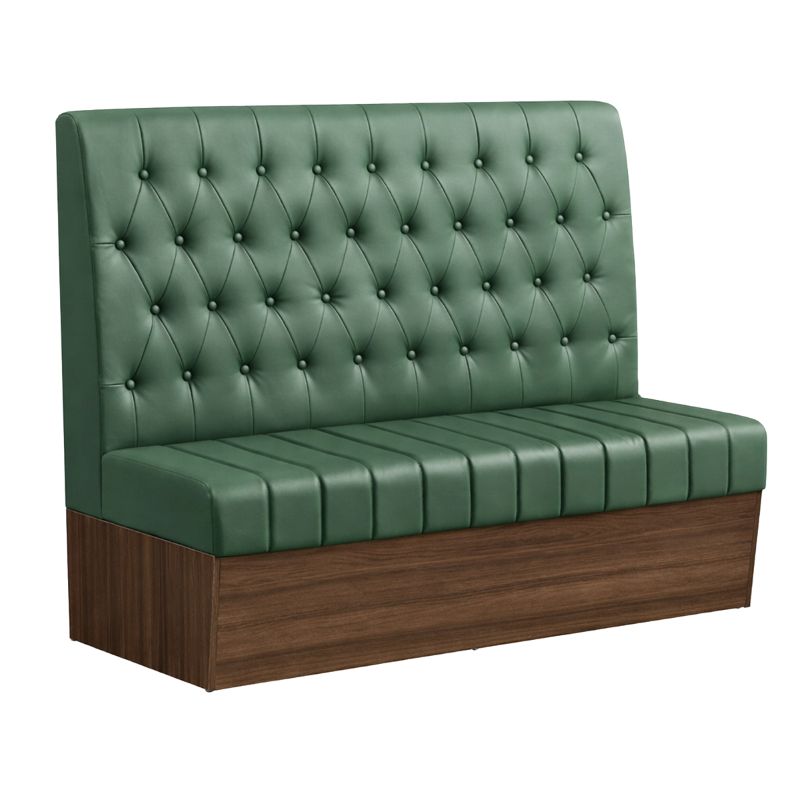 60"L Melamine Frame Single Booth in Green, LBS-46-12-60-GRN