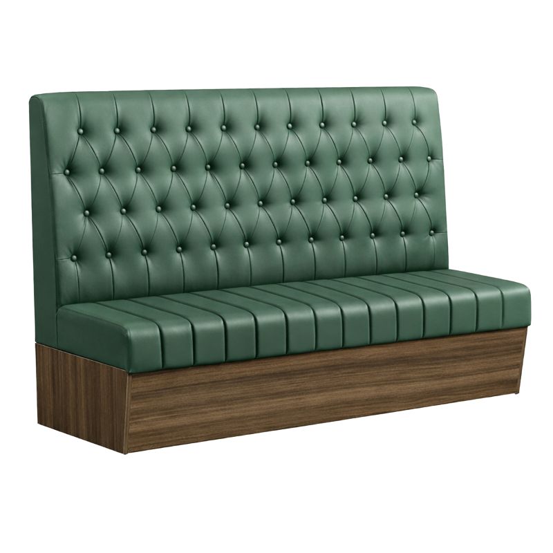 72"L Melamine Frame Single Booth in Green, LBS-46-12-72-GRN