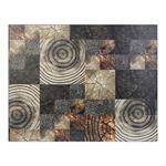 Melamine Table Top with Rustic Woodgrain Pattern and Black Edge, 2-Inch Thick for Indoor Use - Image 3