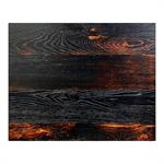 Melamine Table Top with Burnt Woodgrain Pattern and Black Edge Finish, 2-inch Thick for Indoor Use - Image 3