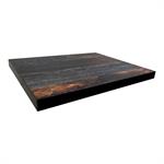 Melamine Table Top with Rustic Brown Woodgrain Pattern, 2-Inch Thick for Indoor Use - Image 5