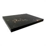 Melamine Table Top with Rustic Brown Woodgrain Pattern, 2-Inch Thick for Indoor Use - Image 6