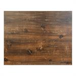 Melamine Table Top with Rustic Brown Woodgrain Pattern, 2-Inch Thick for Indoor Use - Image 3