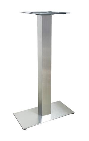 Indoor Stainless Steel Table Bar Height Bases, 9"x 18"