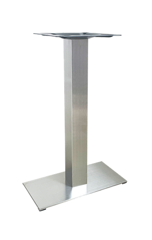 Indoor Stainless Steel Table Bases, 9"x 18"
