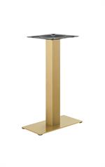 9''x 18'' Gold and Black Finish Stainless Steel Table Bases for Indoor Use - Image 3