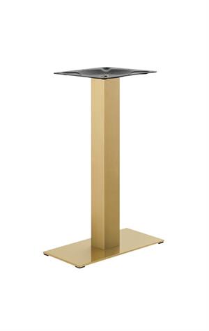 9''x 18''  Gold Finish Stainless Steel Table Base for Indoor Use