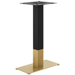 9''x 18'' Gold and Black Finish Stainless Steel Table Bases for Indoor Use