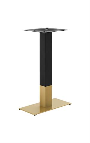 9''x 18'' Gold and Black Finish  Stainless Steel Table Bases for Indoor Use