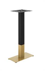 9''x 18'' Gold and Black Finish Stainless Steel Table Bases for Indoor Use - Image 2