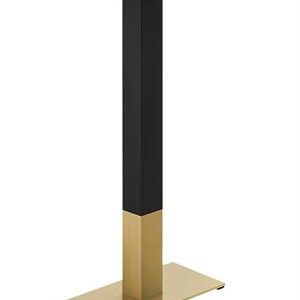9''x 18'' Gold and Black Finish Stainless Steel Bar Height Table Bases for Indoor Use