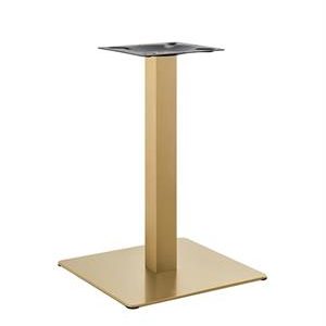 20" x 20" Gold Finish Stainless Steel Table Base for Indoor Use