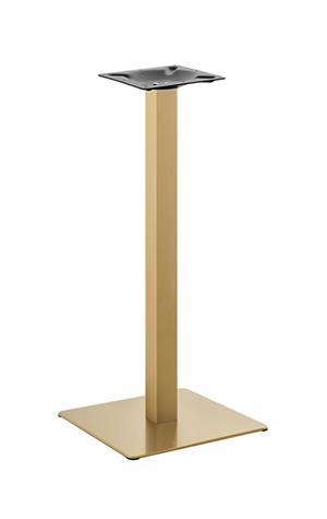 20" x 20"  Gold Finish Stainless Steel Bar Height Table Base for Indoor Use