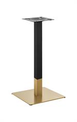 20''x 20'' Gold and Black Finish Stainless Steel Bar Height Table Bases for Indoor Use - Image 2