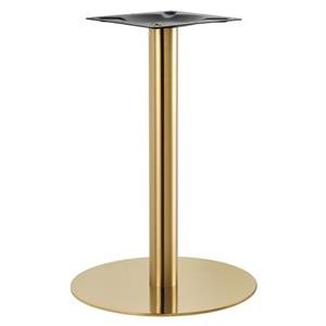 20" Round Gold Finish Stainless Steel Table Base for Indoor Use