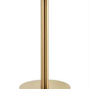 20" Round Gold Finish Stainless Steel Bar Height Table Base for Indoor Use