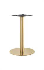 20" Round Gold and Black Finish Stainless Steel Table Bases for Indoor Use - Image 3