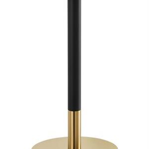 20" Round Gold and Black Finish Stainless Steel Bar Height Table Bar Height Bases for Indoor Use