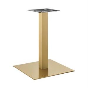 22''x 22" Gold Finish Stainless Steel Table Base for Indoor Use