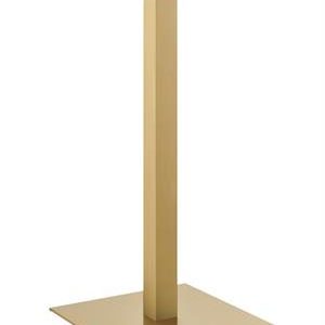 22''x 22" Gold Finish Stainless Steel Bar Height Table Base for Indoor Use