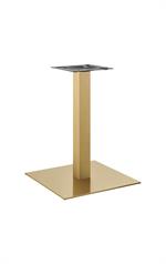 22''x 22" Gold Finish Stainless Steel Bar Height Table Base for Indoor Use - Image 3