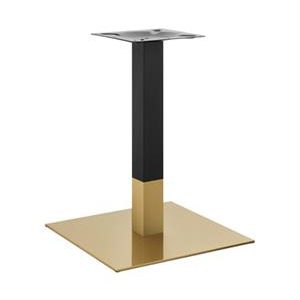 22''x 22'' Gold and Black Finish Stainless Steel Table Bases for Indoor Use