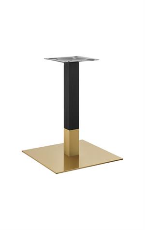 22''x  22'' Gold and Black Finish Stainless Steel Table Bases for Indoor Use