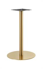23" Round Gold Finish Stainless Steel Table Base for Indoor Use - Image 3