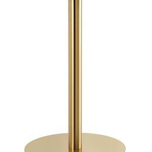 23" Round Gold Finish Stainless Steel Bar Height Table Base for Indoor Use