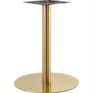 23" Round Gold Finish Stainless Steel Table Base for Indoor Use
