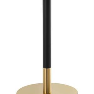 23" Round Gold and Black Finish Stainless Steel Bar Height Table Bar Height Bases for Indoor Use