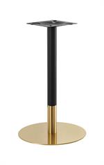 20" Round Gold and Black Finish Stainless Steel Bar Height Table Bar Height Bases for Indoor Use - Image 3