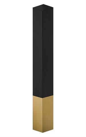 Gold and Black Finish Square Column in Bar-Height  for Indoor Use