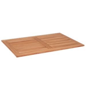 27.5" x 47" Teak Wood Table Top in Natural Finish