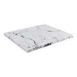 Indoor Marble White Resin Table Top with Dark Veining - Image 2