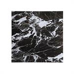 7/8" Black Marble Sintered Stone Table Top with Bold White Veining, Indoor/Outdoor Use - Image 3