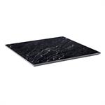 7/8" Black Sintered Stone Table Top with Smooth White Veining , Indoor/Outdoor Use - Image 2