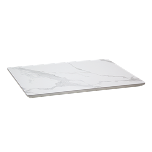 7/8" Sintered Stone Table Top in Carrera White Color