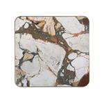 1 1/8" Bold Multicolor Veining Sintered Stone Table Top with Bronze Aluminum Alloy Edge, Indoor/Outdoor Use - Image 3