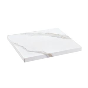 Subtle Veining White Sintered Stone Table Top , Indoor/Outdoor Use
