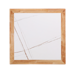 Rubberwood Edge in Cherry Color Sintered Stone Table Top - Image 3